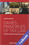 Cover of Davies: Principles of Tax Law (Book & eBook Pack)