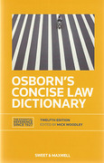 Cover of Osborn's Concise Law Dictionary