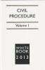 Cover of The White Book Service 2013: Civil Procedure Volume 1: General Procedure - with Forms CD