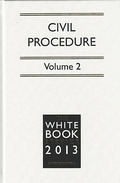 Cover of The White Book Service 2013: Full CD-ROM & Print Pack - Civil Procedure Volumes 1 & 2 & CD-ROM