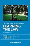 Cover of Glanville Williams: Learning the Law