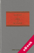 Cover of Gatley on Libel and Slander (eBook)