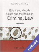 Cover of Elliott and Wood's Cases and Materials on Criminal Law (Book & eBook Pack)