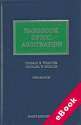 Cover of Handbook of ICC Arbitration: Commentary, Precedents, Materials (eBook)