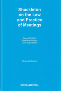 Cover of Shackleton on the Law and Practice of Meetings