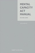 Cover of Mental Capacity Act Manual