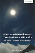 Cover of Wills, Administration and Taxation Law and Practice