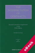 Cover of The Interpretation of Contracts 5th ed: 2nd Supplement (eBook)