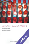 Cover of Medical Law and Ethics (Book & eBook Pack)