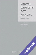 Cover of Mental Capacity Act Manual (Book & eBook Pack)