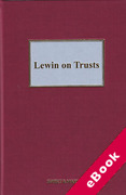 Cover of Lewin on Trusts (eBook)