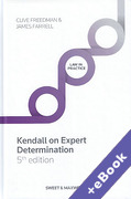 Cover of Kendall On Expert Determination (Book & eBook Pack)