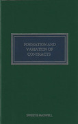 Cover of Formation and Variation of Contracts: The Agreement, Formalities, Consideration and Promissory Estoppel