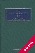 Cover of The Interpretation of Contracts (eBook)