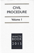 Cover of The White Book Service 2015: Civil Procedure Volume 1 only