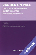 Cover of Zander on PACE: The Police and Criminal Evidence Act 1984 (Book & eBook Pack)