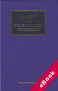 Cover of Keating on Construction Contracts (eBook)