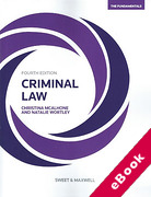 Cover of Criminal Law: The Fundamentals (eBook)