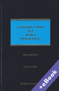 Cover of Construction All Risks Insurance (Book & eBook Pack)