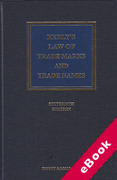 Cover of Kerly's Law of Trade Marks and Trade Names (eBook)