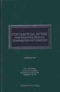 Cover of Contractual Duties: Performance, Breach, Termination and Remedies