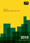 Cover of JCT Adjudication Agreement 2016: (Adj)