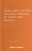 Cover of Goode & Gullifer on Legal Problems of Credit and Security