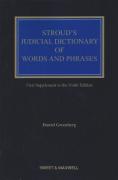 Cover of Stroud's Judicial Dictionary of Words and Phrases 9th ed: 1st Supplement