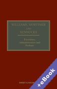 Cover of Williams, Mortimer and Sunnucks: Executors, Administrators and Probate (Book & eBook Pack)