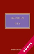 Cover of Theobald on Wills 18th ed with 1st Supplement (eBook)