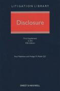 Cover of Disclosure 5th ed: 1st Supplement
