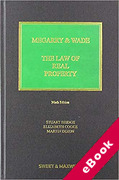 Cover of Megarry & Wade: The Law of Real Property (eBook)