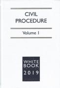 Cover of The White Book Service 2019: Civil Procedure Volume 1 only