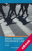 Cover of Birds' Modern Insurance Law (eBook)