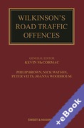 Cover of Wilkinson's Road Traffic Offences (Book & eBook Pack)