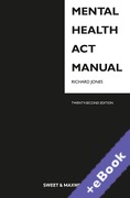 Cover of Mental Health Act Manual (Book & eBook Pack)