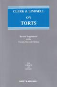 Cover of Clerk & Lindsell On Torts 22nd ed: 2nd Supplement