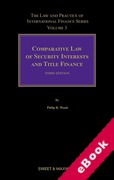 Cover of Comparative Law of Security Interests and Title Finance 3rd ed: Volume 3 (eBook)
