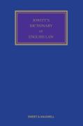 Cover of Jowitt's Dictionary of English Law