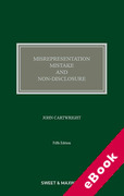 Cover of Misrepresentation, Mistake and Non-Disclosure (eBook)