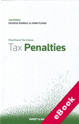 Cover of Tax Penalties: A Practitioner's Guide (eBook)