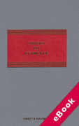Cover of Phipson on Evidence 19th ed with 2nd Supplement (eBook)