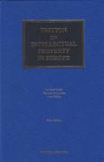 Cover of Tritton on Intellectual Property in Europe: 5th ed with 1st Supplement