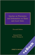 Cover of Sinclair on Warranties and Indemnities on Share and Asset Sales (Book & eBook Pack)