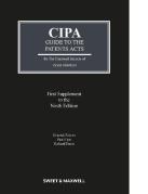 Cover of CIPA Guide to the Patents Acts 9th ed: 1st Supplement