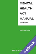 Cover of Mental Health Act Manual (Book & eBook Pack)