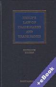 Cover of Kerly's Law of Trade Marks and Trade Names 16th ed with 1st Supplement (Book & eBook Pack)