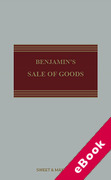 Cover of Benjamin's Sale of Goods (eBook)