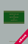 Cover of Bowstead & Reynolds On Agency (eBook)