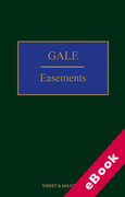 Cover of Gale on Easements (eBook)
